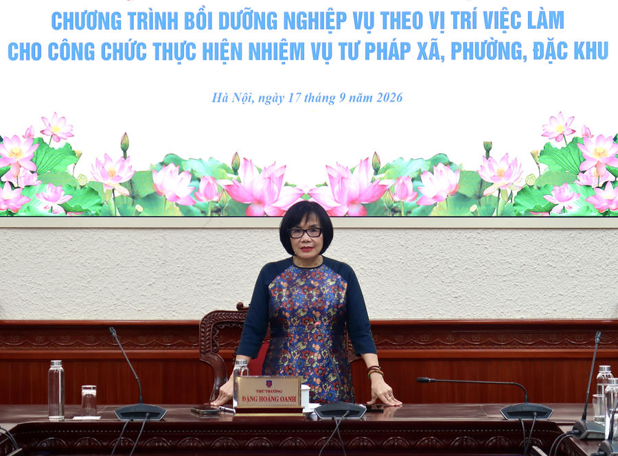 Thứ trưởng Đặng Hoàng Oanh phát biểu kết luận.