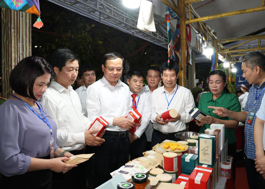 Các đại biểu tham quan gian hàng tại Festival.
