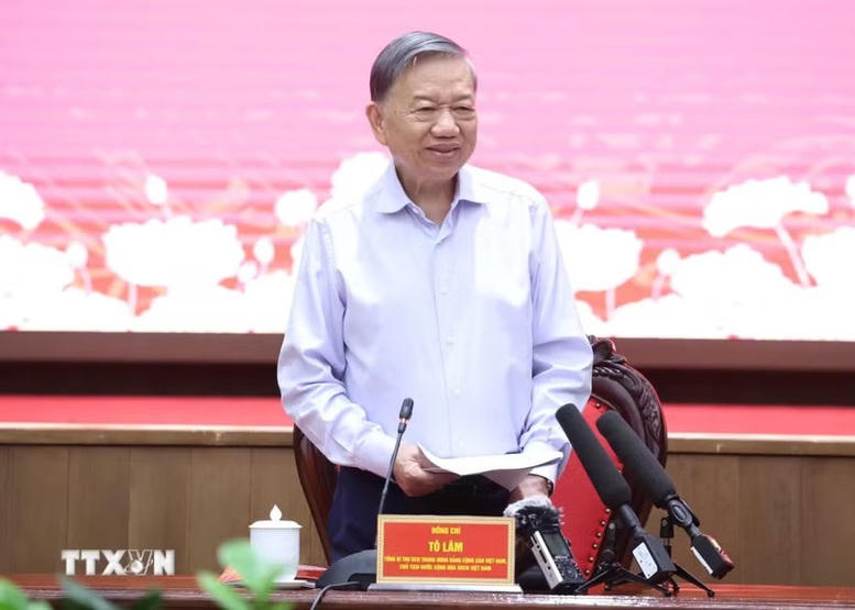 Tổng Bí thư, Chủ tịch nước Tô Lâm phát biểu - Ảnh: TTXVN