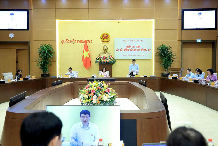 Toàn cảnh phiên giải trình. Ảnh: quochoi.vn