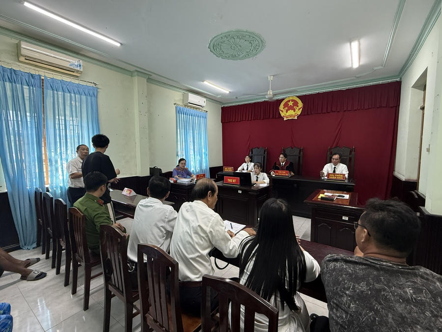 Trợ giúp viên pháp lý tham gia bào chữa cho người được TGPL tại phiên tòa.
