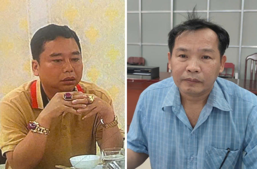 Bị can Thái Huy Phong và bị can Trần Nhật Trường. (Ảnh: Ngọc Khuê)