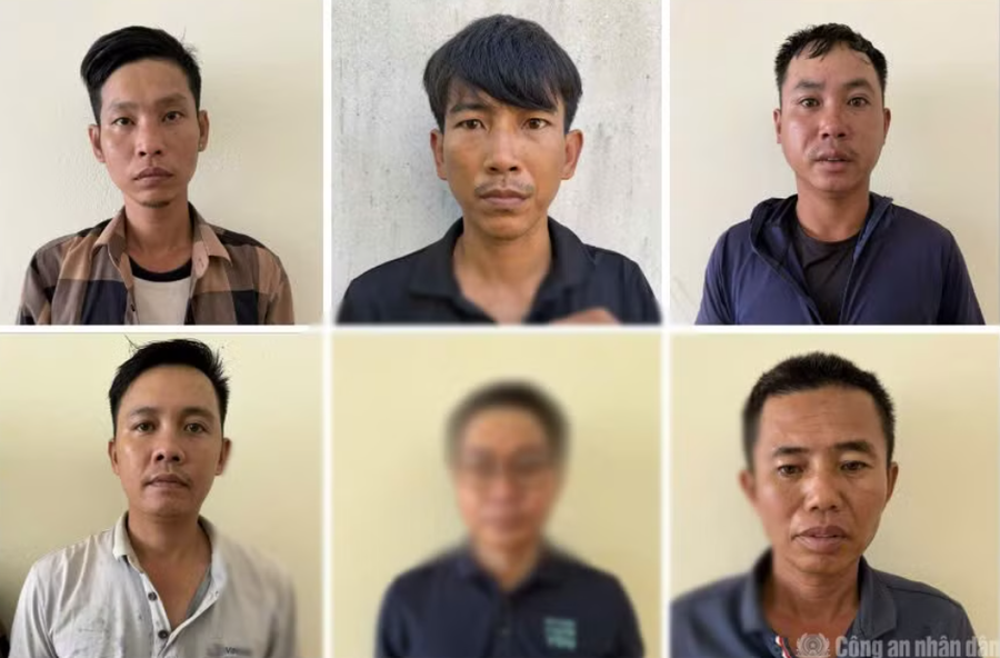 Các đối tượng bị bắt giữ.(Ảnh: Công an cung cấp)