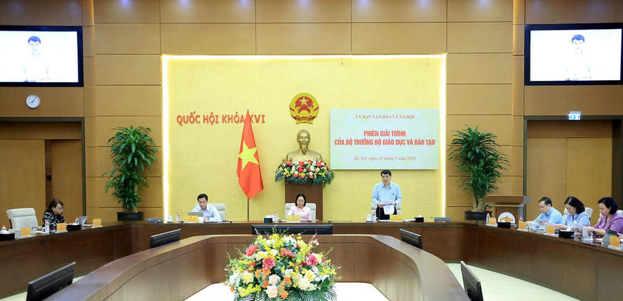 Toàn cảnh phiên giải trình. Ảnh: quochoi.vn