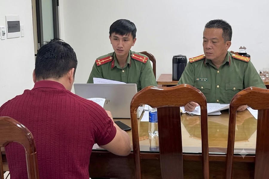 Nam thanh niên bị xử phạt 12,5 triệu đồng - Ảnh Công an Quảng Ngãi.
