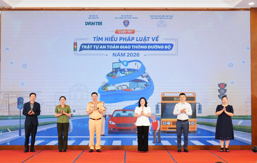 Cuộc thi tìm hiểu pháp luật an toàn giao thông đường bộ năm 2026 chính thức được Cục Cảnh sát giao thông phát động trên toàn quốc. (Ảnh: VGP)