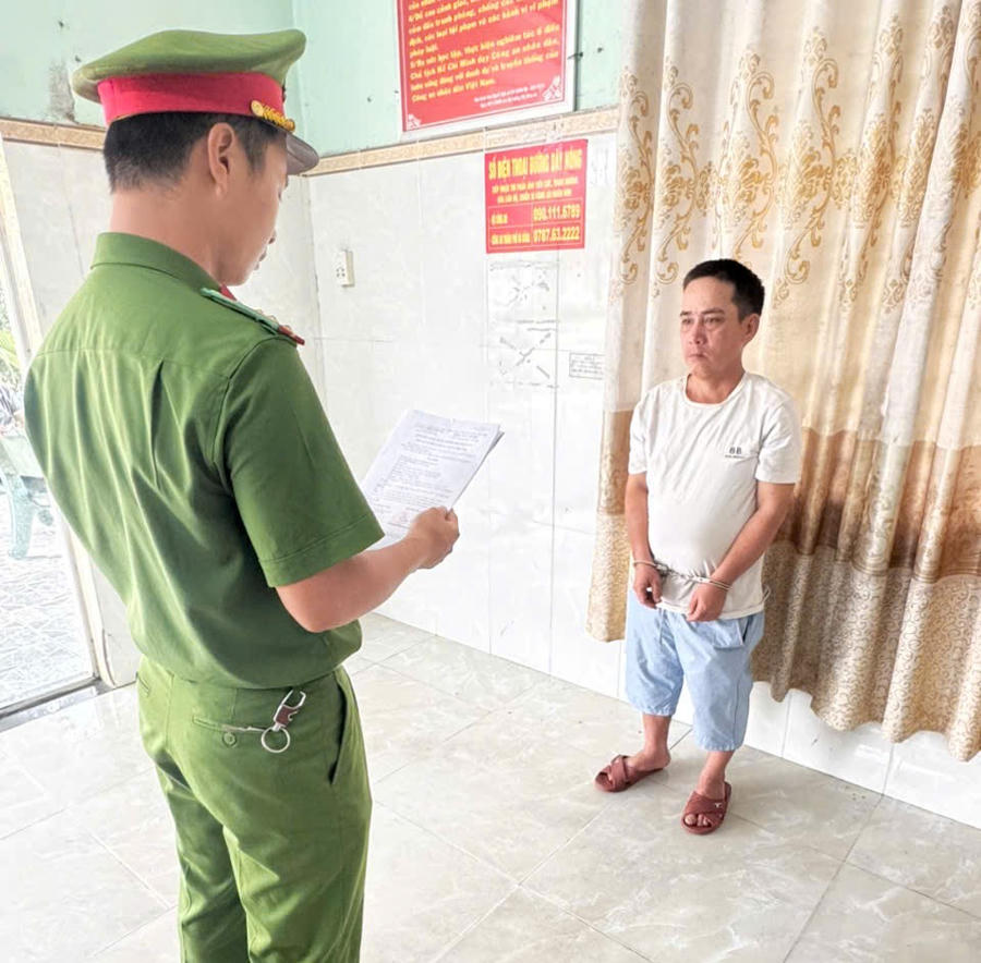 Bắt khẩn cấp đối tượng cố ý gây thương tích khiến cậu ruột tử vong - Ảnh Công an TP Đà Nẵng.
