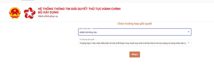 Chuyển sang hệ thống của Bộ Xây dựng