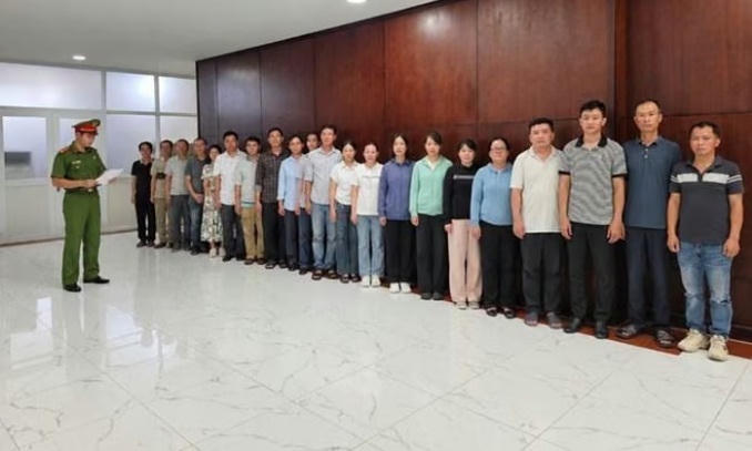Các đối tượng trong vụ án.