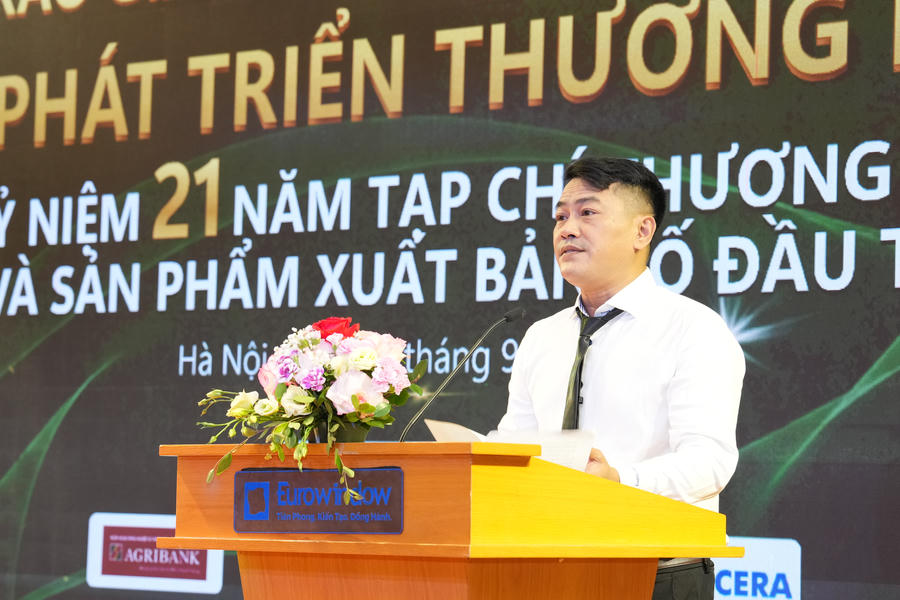 Nhà báo Nguyễn Viết Hưng, Tổng Biên tập Tạp chí Thương hiệu và Sản phẩm.