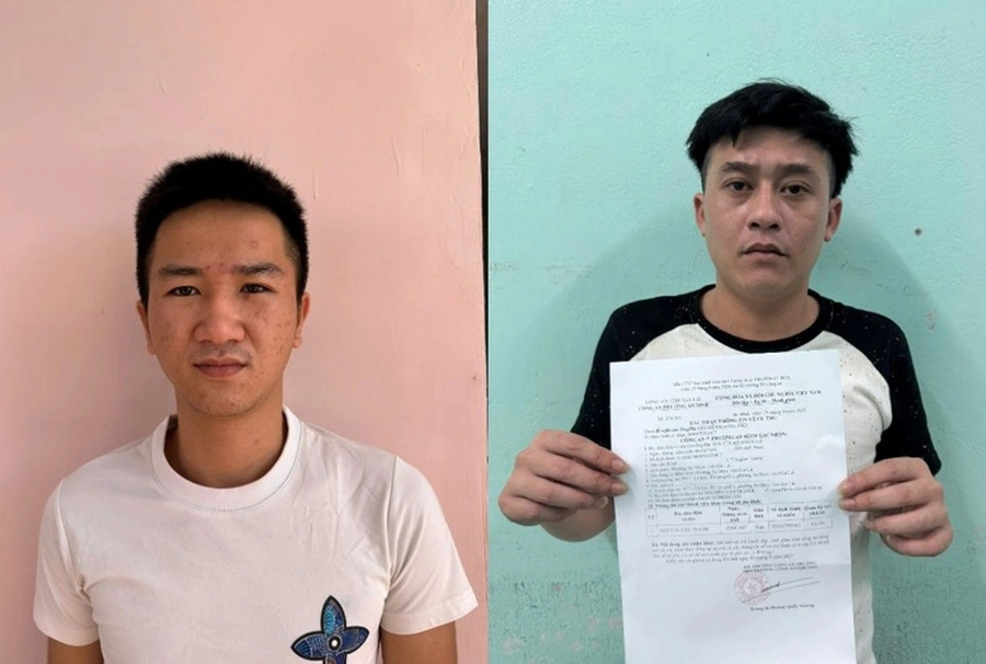 Đối tượng Lý Tấn Khang và Nguyễn Khang Kiệt (Ảnh: Công an tỉnh Đắk Lắk).