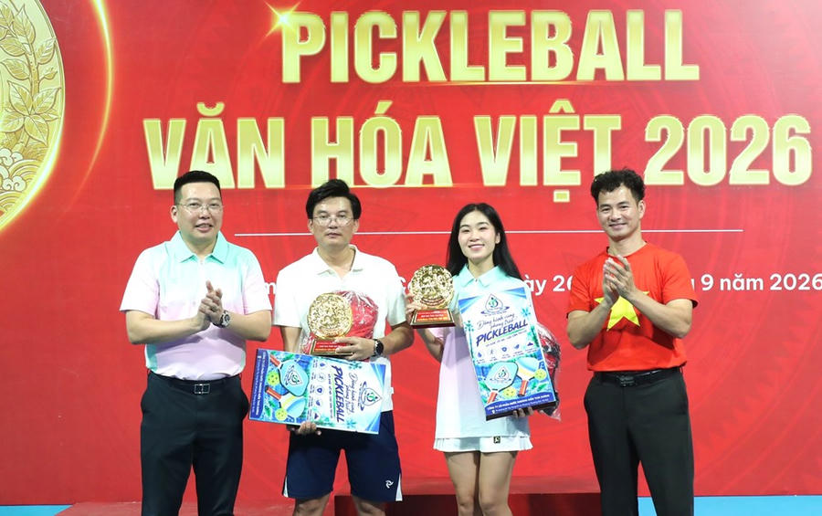 Vinh danh những cặp đôi xuất sắc tại Giải Pickleball Báo Văn Hóa – “Pickleball Văn hóa Việt 2026”  - ảnh 7