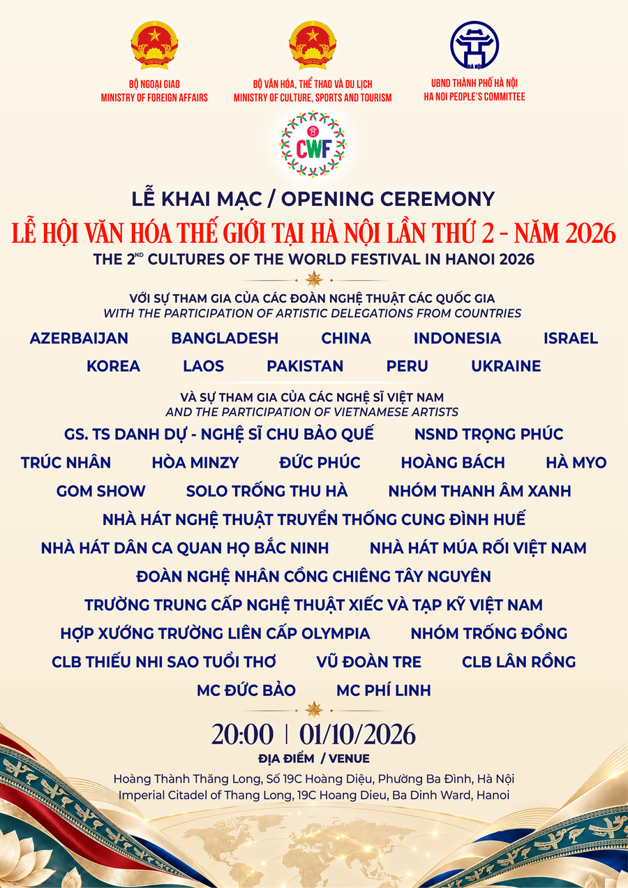 Chương trình Lễ khai mạc. (Ảnh: Bộ VHTT&DL)