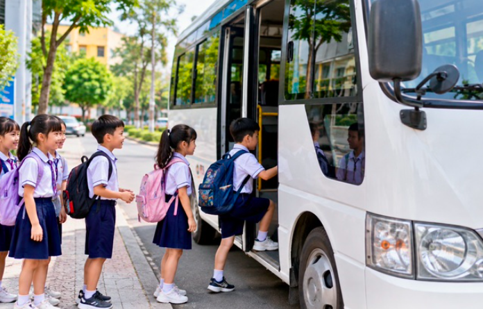 Hà Nội yêu cầu báo cáo kết quả kiểm tra toàn bộ xe đưa đón học sinh trước ngày 30/9. Ảnh: chinhphu.vn/Thùy Chi
