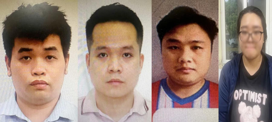 Các đối tượng trong vụ án.