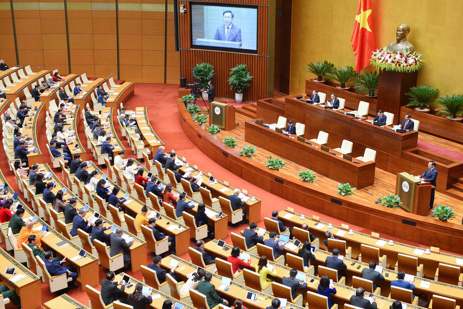 Các đại biểu Quốc hội hoạt động chuyên trách thảo luận, cho ý kiến về nhiều dự án luật quan trọng: Ảnh Quốc hội