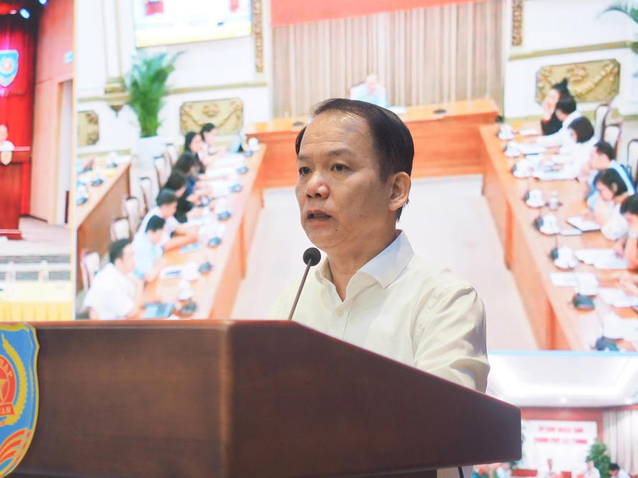 Bộ trưởng Hoàng Thanh Tùng phát biểu tại Hội nghị.