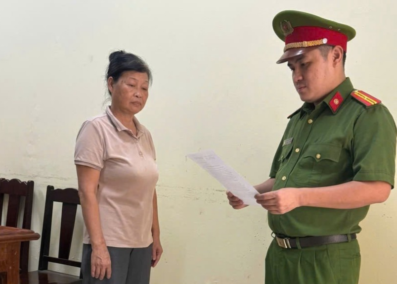 Đối tượng Phạm Thị Tâm. (Ảnh: Công an tỉnh Phú Thọ)