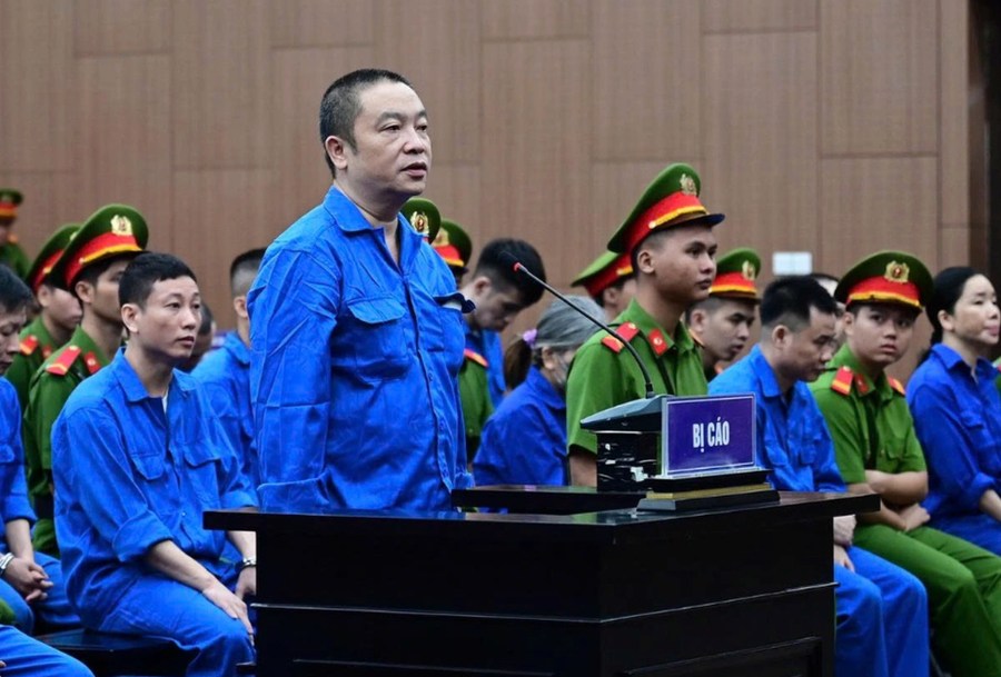 Bị cáo Trần Văn Trường tại tòa (Ảnh: Trung Phương).