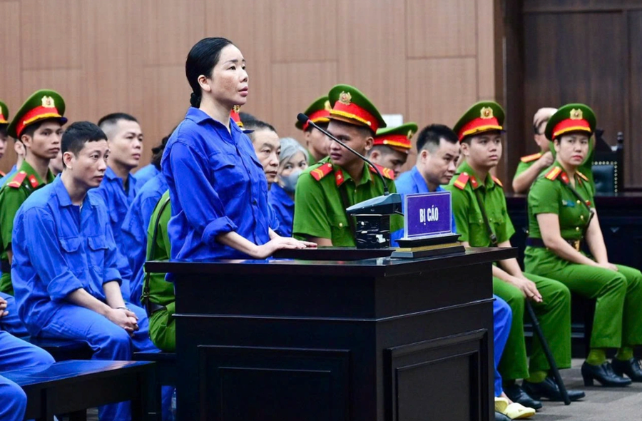 Bị cáo Mai Anh tại tòa (Ảnh: Trung Phương).