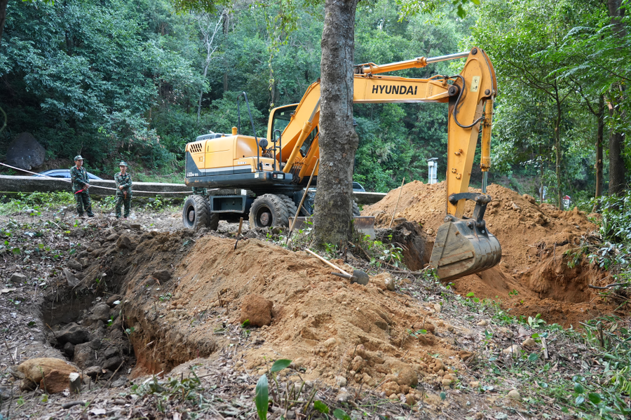Hiện trường khảo sát. (Ảnh: Cổng TTĐT TP Huế)