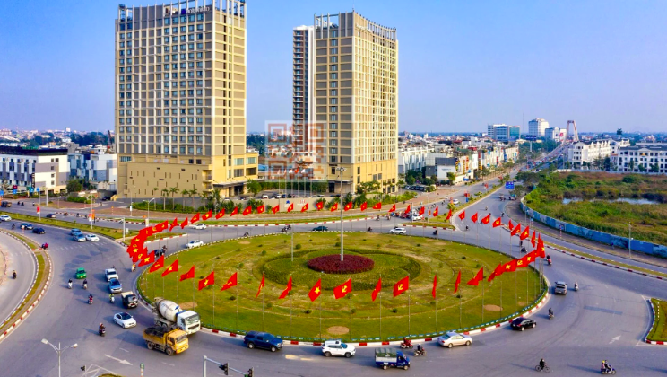 Quỹ đất nằm trên đường Bùi Viện, gần khu vực mở rộng sân bay Cát Bi. ẢNH CTTĐT Hải Phòng