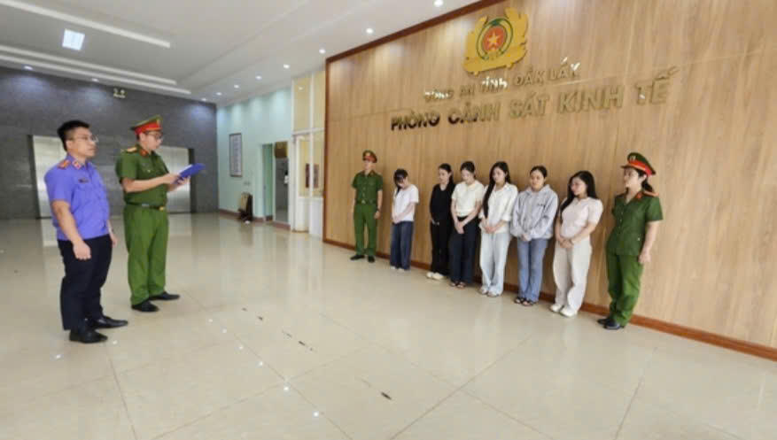 Công an tỉnh Đắk Lắk khởi tố các bị can tại các cơ sở thẩm mỹ lừa đảo khách hàng. Ảnh: Công an tỉnh Đắk Lắk