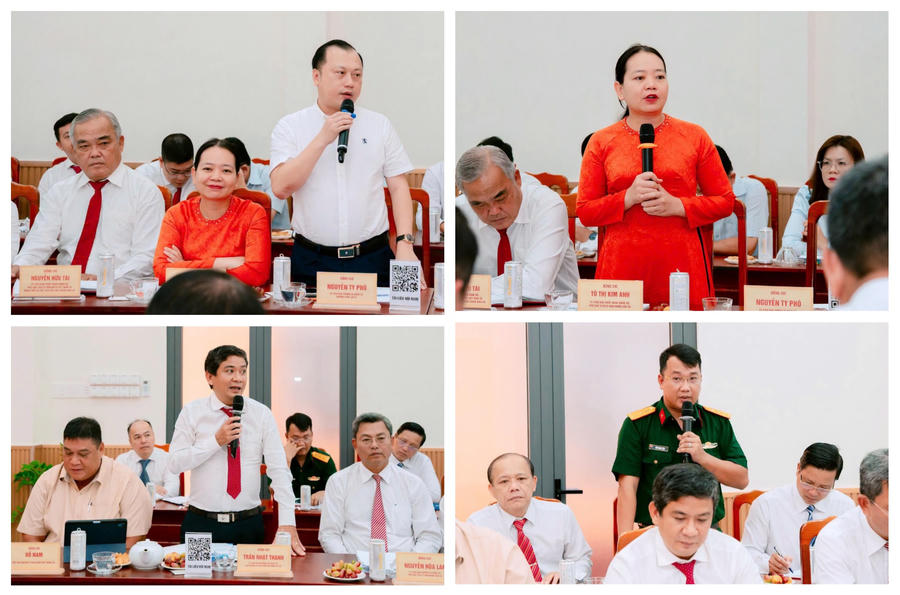 Các đại biểu tham gia phát biểu ý kiến tại hội nghị