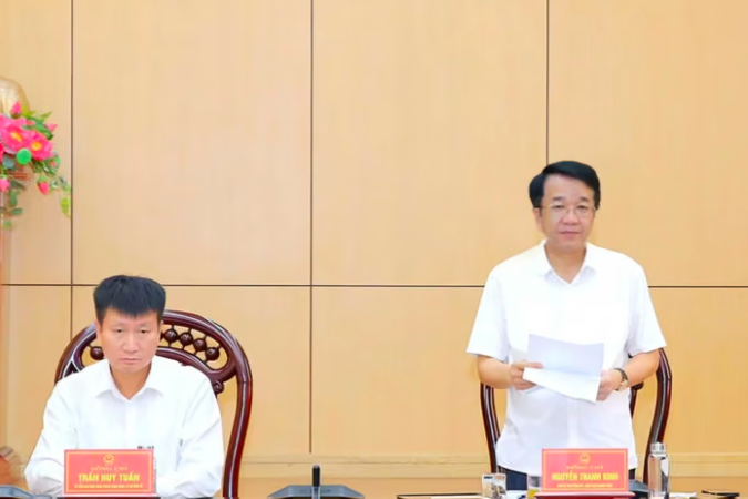 Chủ tịch UBND tỉnh Ninh Bình Nguyễn Thanh Bình đề xuất nhiều dự án hạ tầng nhằm tăng kết nối vùng, tạo động lực phát triển cho địa phương. (Ảnh: Anh Tuấn)