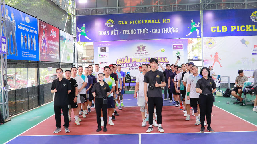 Các VĐV của các đơn vị tham dự giải đấu (Ảnh BTC).