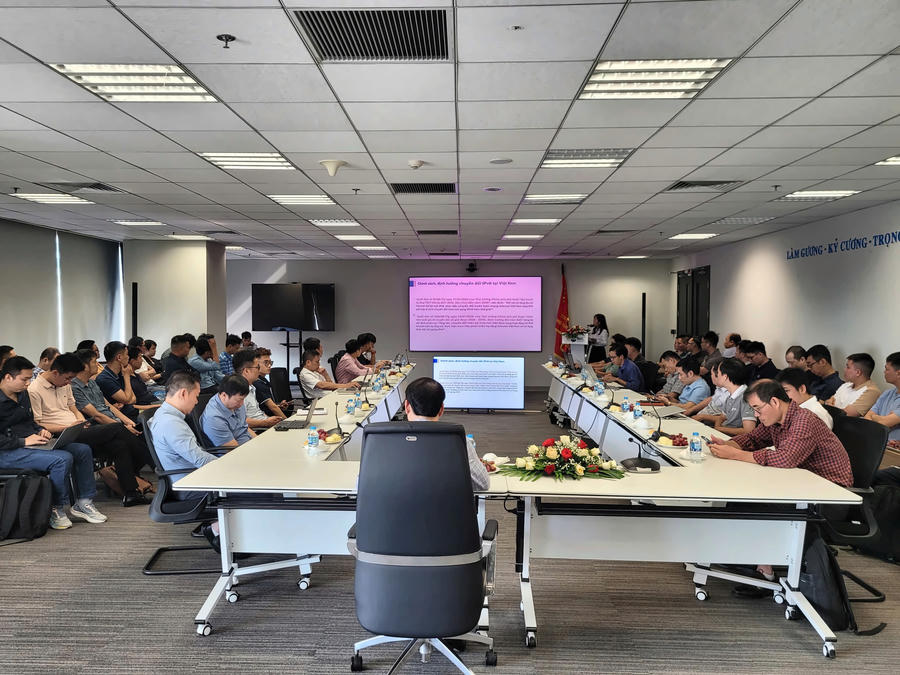 Đại diện các cơ quan báo chí, các đơn vị cung cấp dịch vụ content, IDC, Cloud tham gia Hội nghị. (Ảnh: Phạm Duy)
