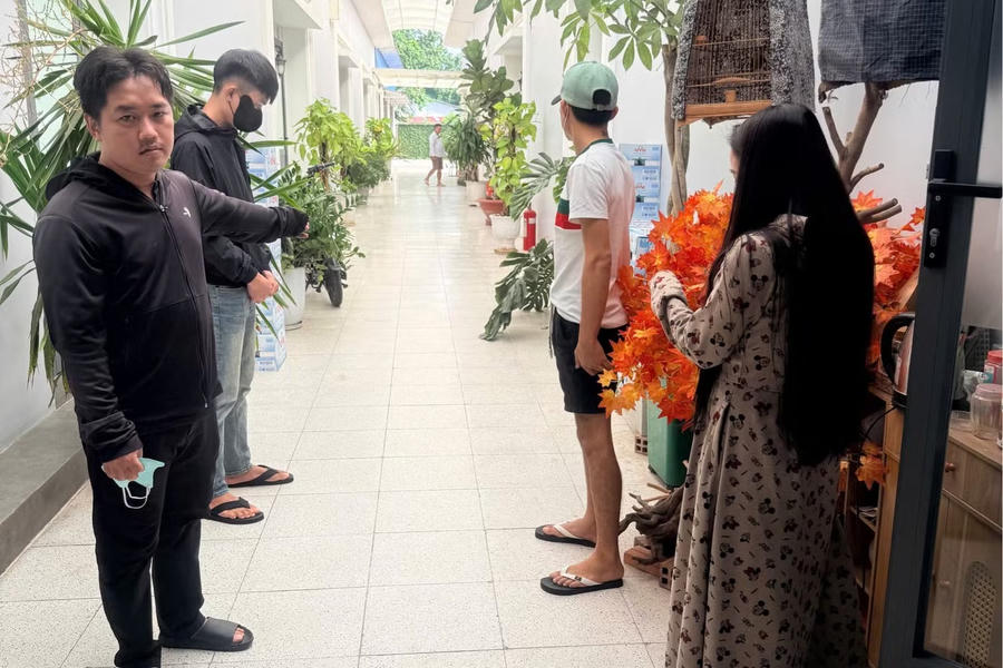 Địa điểm đối tượng Vũ Anh Tuấn bị bắt quả tang khi đang môi giới mại dâm và bán các chất  kích thích. Ảnh CA tỉnh Tây Ninh