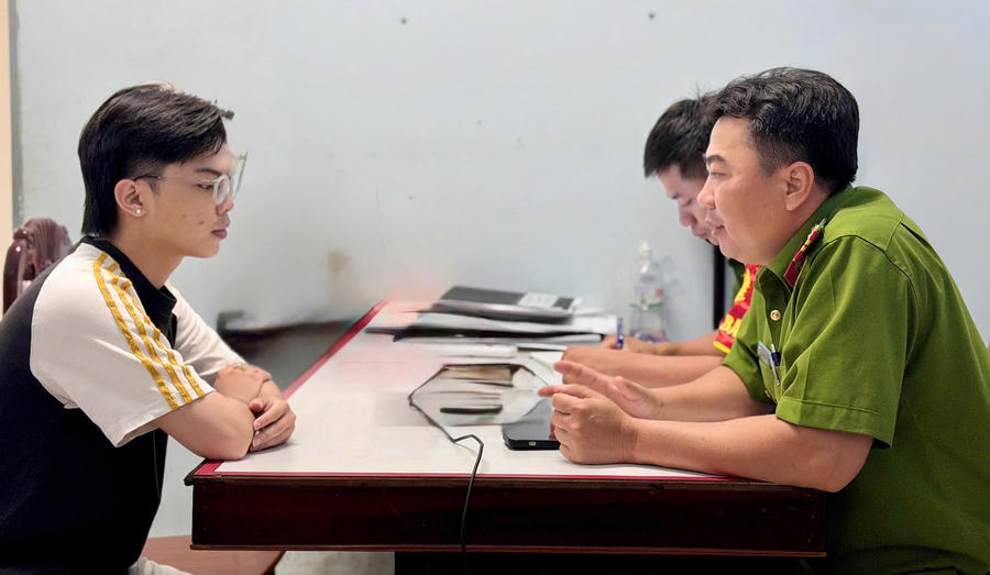 Anh Trương Quốc Huy đã đến trụ sở Công an phường Phước Hội trình báo vụ việc