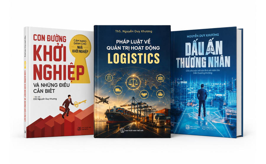 Bộ sách của tác giả Nguyễn Duy Khương về quản trị và pháp luật doanh nghiệp.