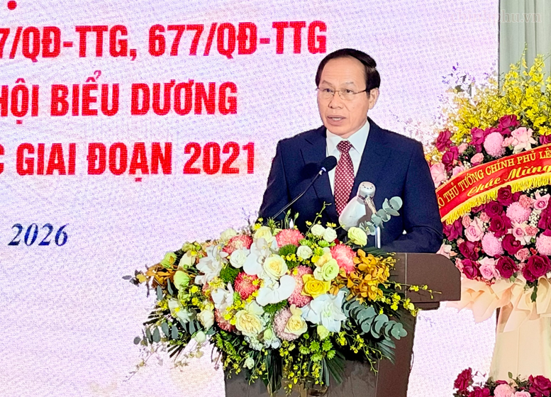 Phó Thủ tướng đề nghị trong giai đoạn 2026-2030, Hội Khuyến học Việt Nam và các bộ, ban, ngành và địa phương cần tập trung thực hiện 7 nhiệm vụ trọng tâm - Ảnh: chinhphu.vn/Thu Sa