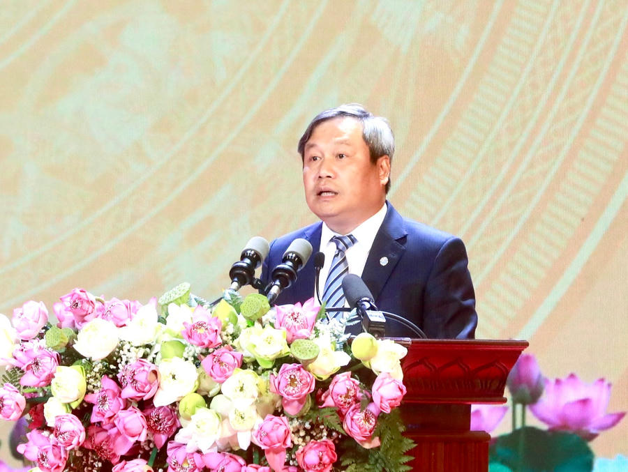 Ông Vũ Đại Thắng, Ủy viên Trung ương Đảng, Phó Bí thư Thành ủy, Chủ tịch UBND thành phố Hà Nội, Chủ tịch Hội đồng Thi đua - Khen thưởng thành phố