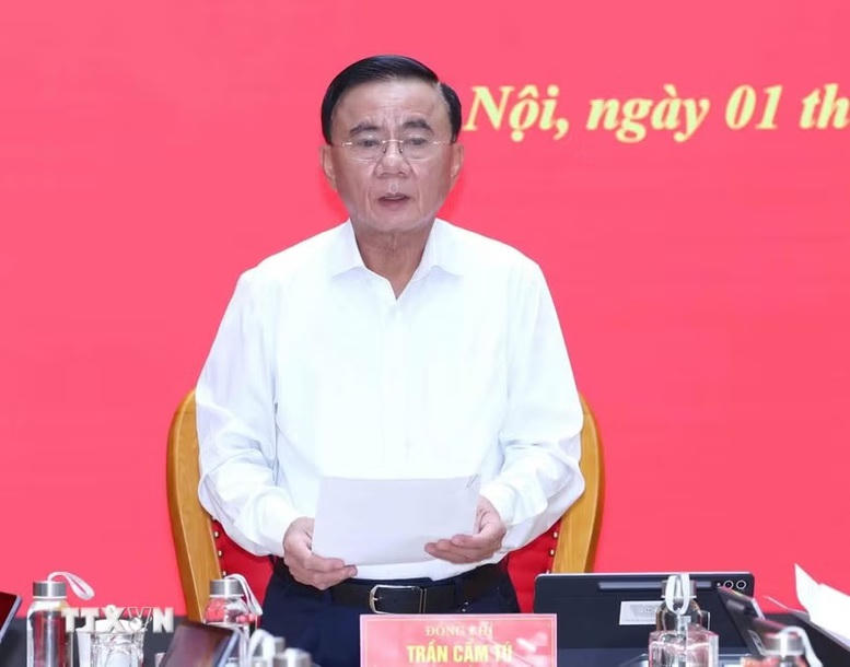 Thường trực Ban Bí thư Trần Cẩm Tú - Ảnh: TTXVN