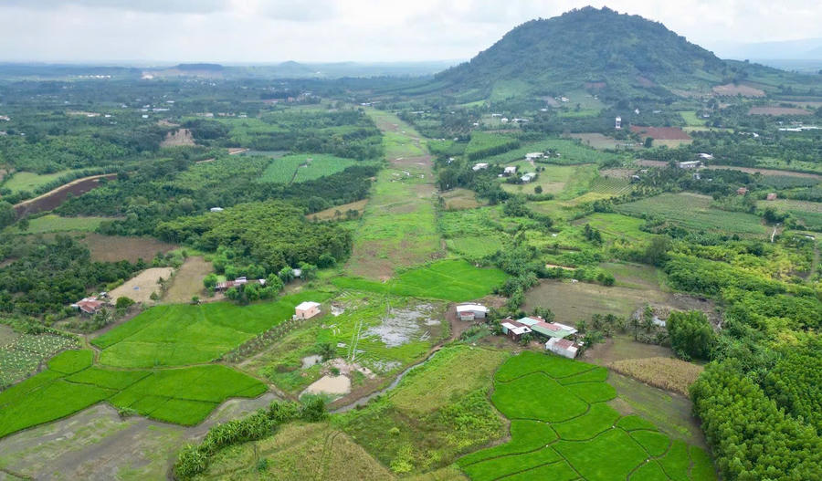 Tập trung triển khai giải phóng mặt bằng tại các dự án giao thông kết nối sân bay Long Thành. Ảnh: DK