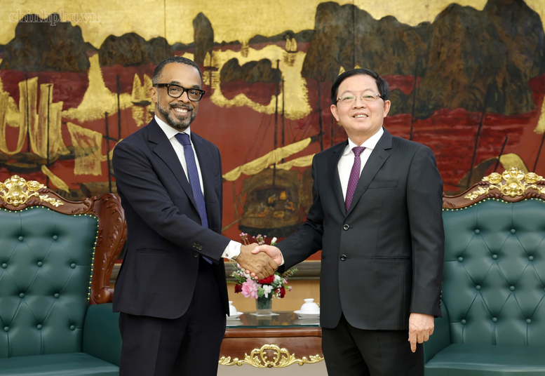 Phó Thủ tướng Hồ Quốc Dũng tiếp ông Cris Turner, Phó Chủ tịch toàn cầu về quan hệ Chính phủ và chính sách công của Google - Ảnh: chinhphu.vn/Gia Huy