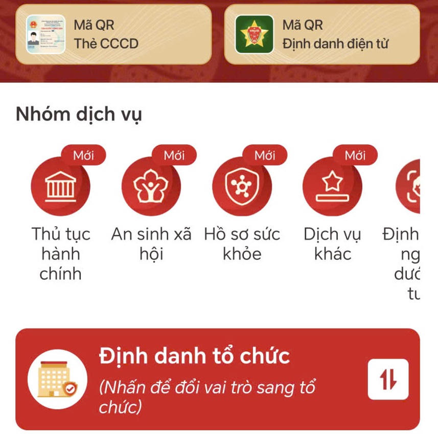 Các lĩnh vực phải liên kết tài khoản với VNeID trước ngày 31/12.