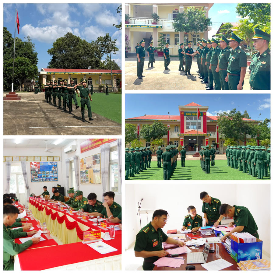 Đoàn công tác số 1 kiểm tra Đồn Biên phòng Cửa khẩu Mỹ Quý Tây.