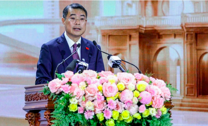 Thủ tướng Lê Minh Hưng phát biểu tại Hội nghị - Ảnh: chinhphu.vn/Nhật Bắc
