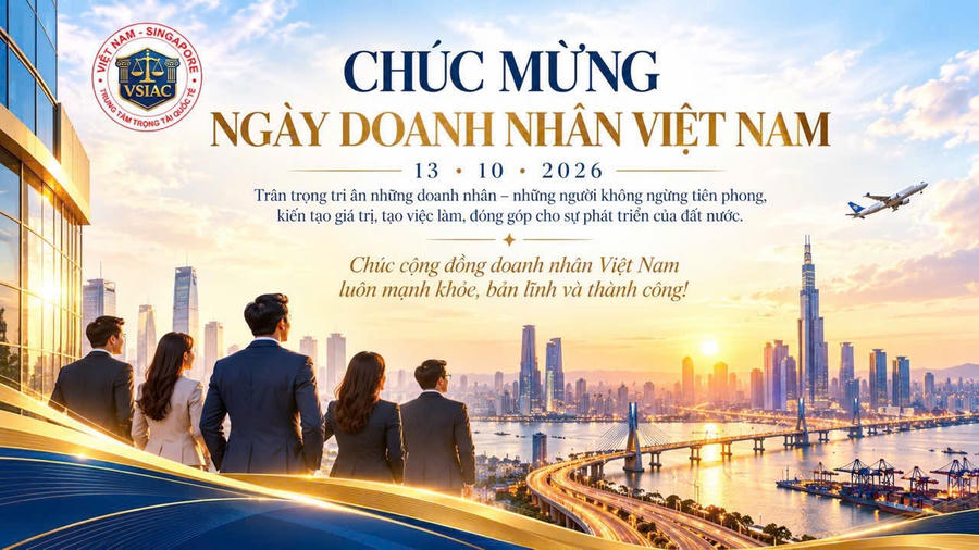Thiệp chúc mừng Ngày Doanh nhân Việt Nam. Ảnh: DK