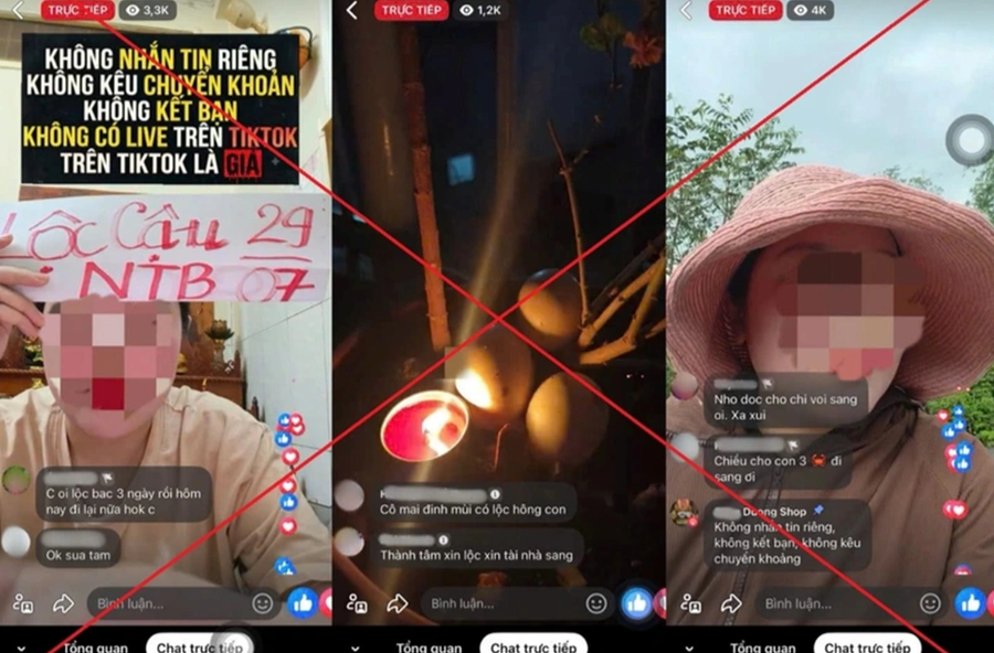 Các đối tượng livestream để bán các con số nhằm trục lợi (Ảnh: Công an tỉnh Đắk Lắk).