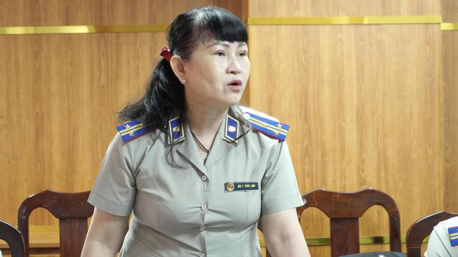 Bà Nguyễn Thị Thu, Trưởng phòng THADS KV2. Ảnh: NA