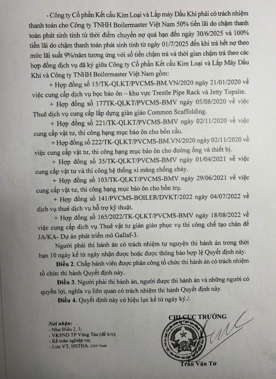 Từ việc ra quyết định tiến hành thi hành án