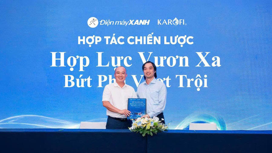 Karofi và Điện máy xanh tiếp tục kí kết hợp tác chiến lược bền vững, dài hạn sau gần 1 thập kỉ đồng hành. (Ảnh trong bài: Karofi)