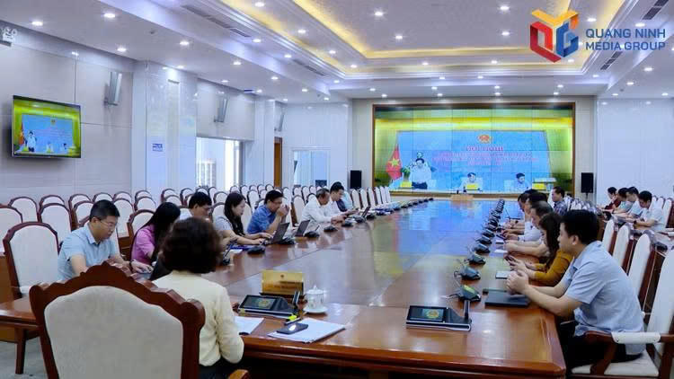 Hội nghị trực tuyến triển khai thực hiện Chương trình mục tiêu quốc gia phát triển văn hóa - xã hội, nông thôn, dân tộc miền núi giai đoạn 2026-2035. Ảnh: Báo Quảng Ninh