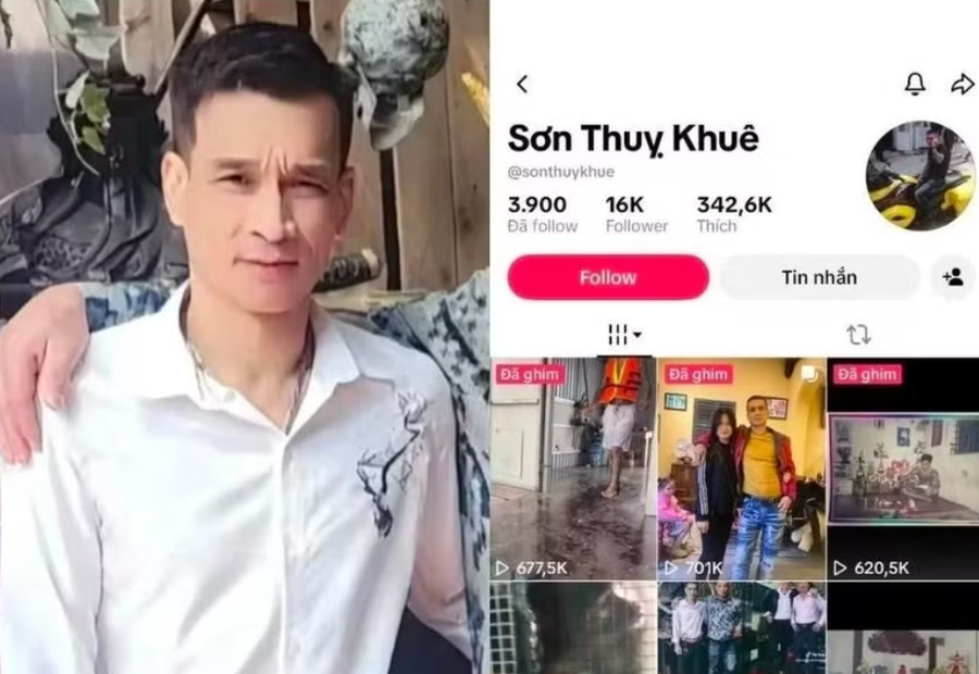Nguyễn Quốc Hưng, chủ kênh TikTok "Sơn Thụy Khuê" (Ảnh: Công an Cửa Nam).