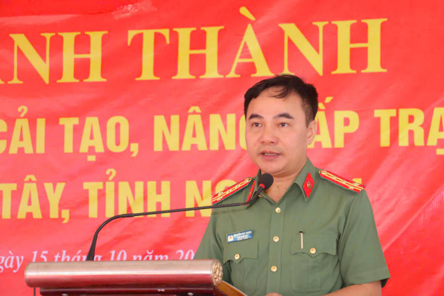 Đại tá Nguyễn Huy Khích - Phó Giám đốc Công an tỉnh Nghệ An.